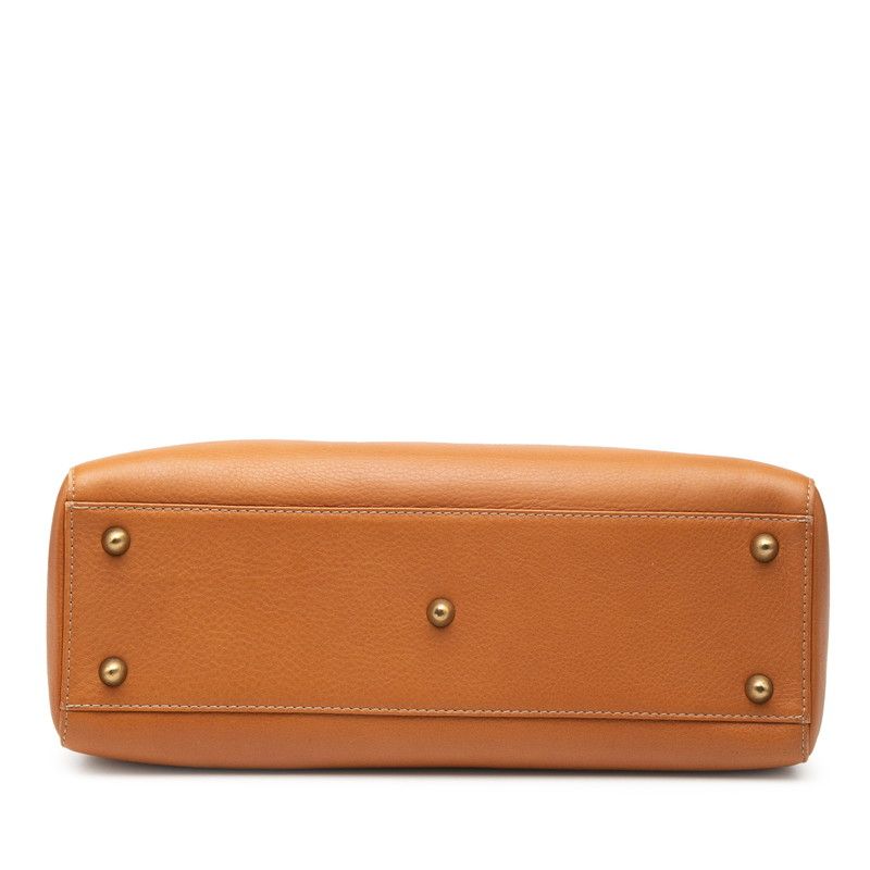 Dior Large 2-Way Shoulder Bag Brown Leather — view 3