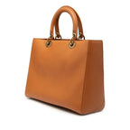 Dior Large 2-Way Shoulder Bag Brown Leather — view 2