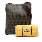 Fendi Zucca Crossbody Shoulder Bag Brown — view 7