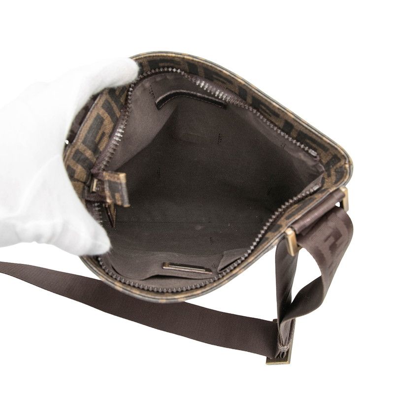 Fendi Zucca Crossbody Shoulder Bag Brown — view 4