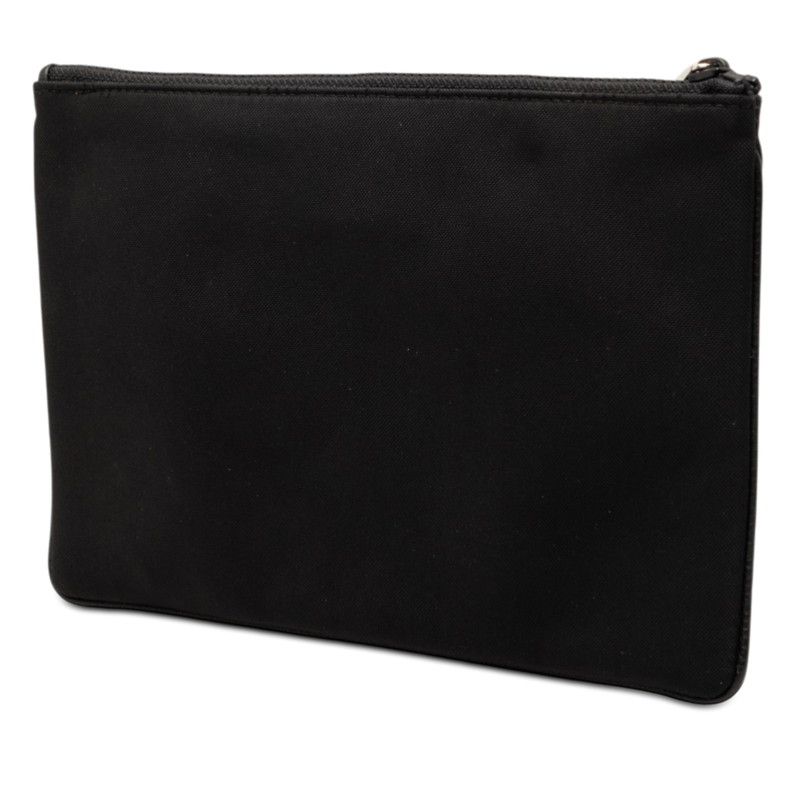Dior Kaws Pouch Clutch Black Multicolor Nylon Leather — view 2