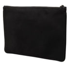Dior Kaws Pouch Clutch Black Multicolor Nylon Leather — view 2