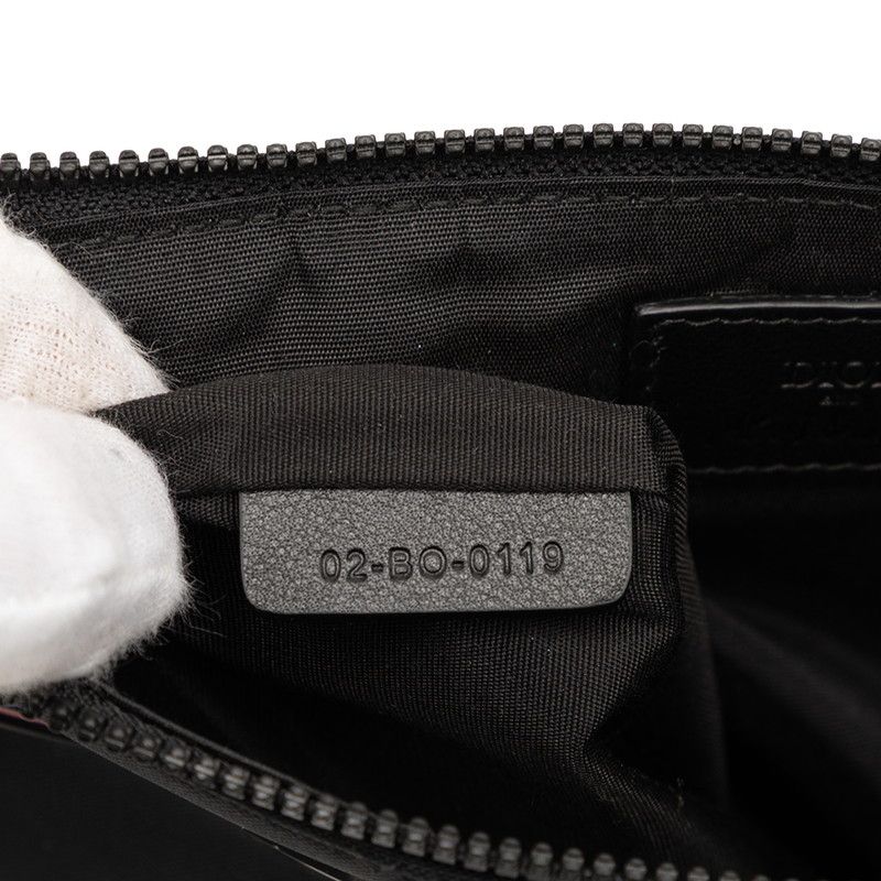 Dior Kaws Pouch Clutch Black Multicolor Nylon Leather — view 6