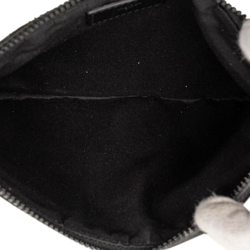 Dior Kaws Pouch Clutch Black Multicolor Nylon Leather — view 4
