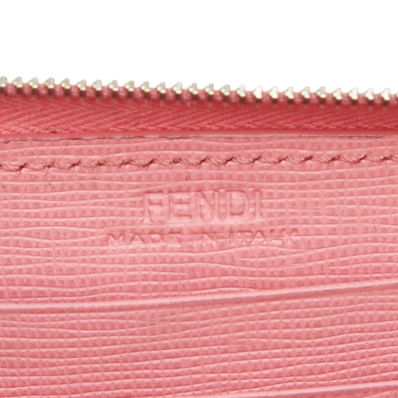 Fendi Monster Star Coin Purse Pink Black Leather — view 7