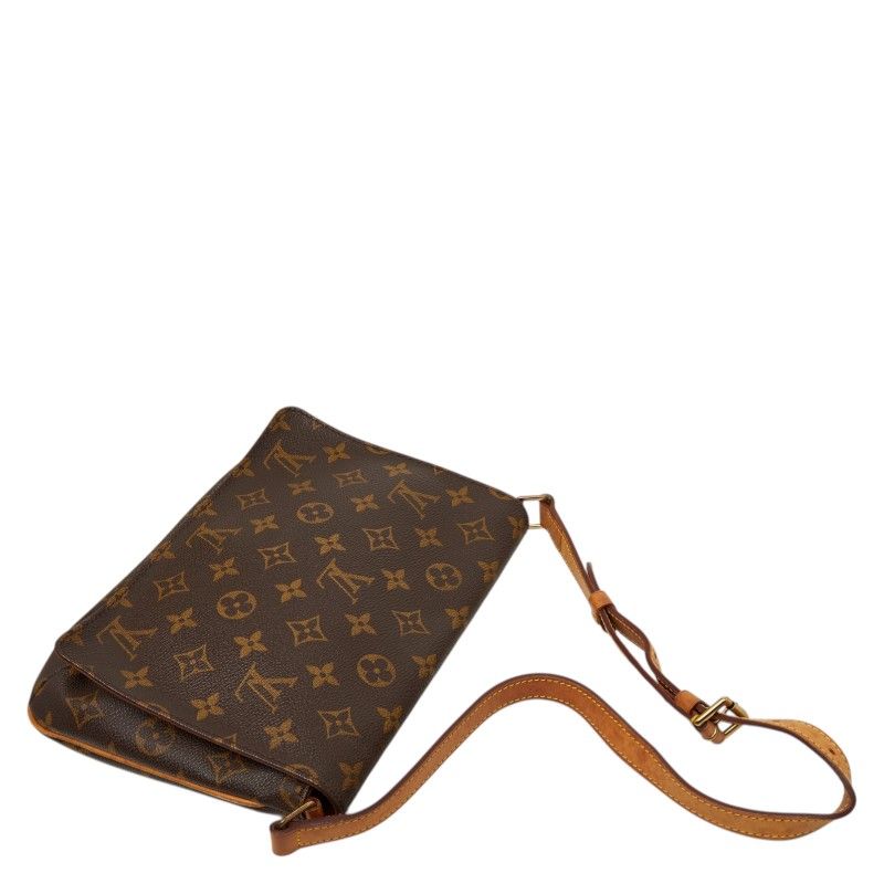 Louis Vuitton Monogram Musette Tango Short Brown Leather Shoulder Bag — view 6