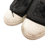 Loewe Anagram Flap Sneakers Shoes Low Cut Logo Embroidery Bicolor 37 White — view 3