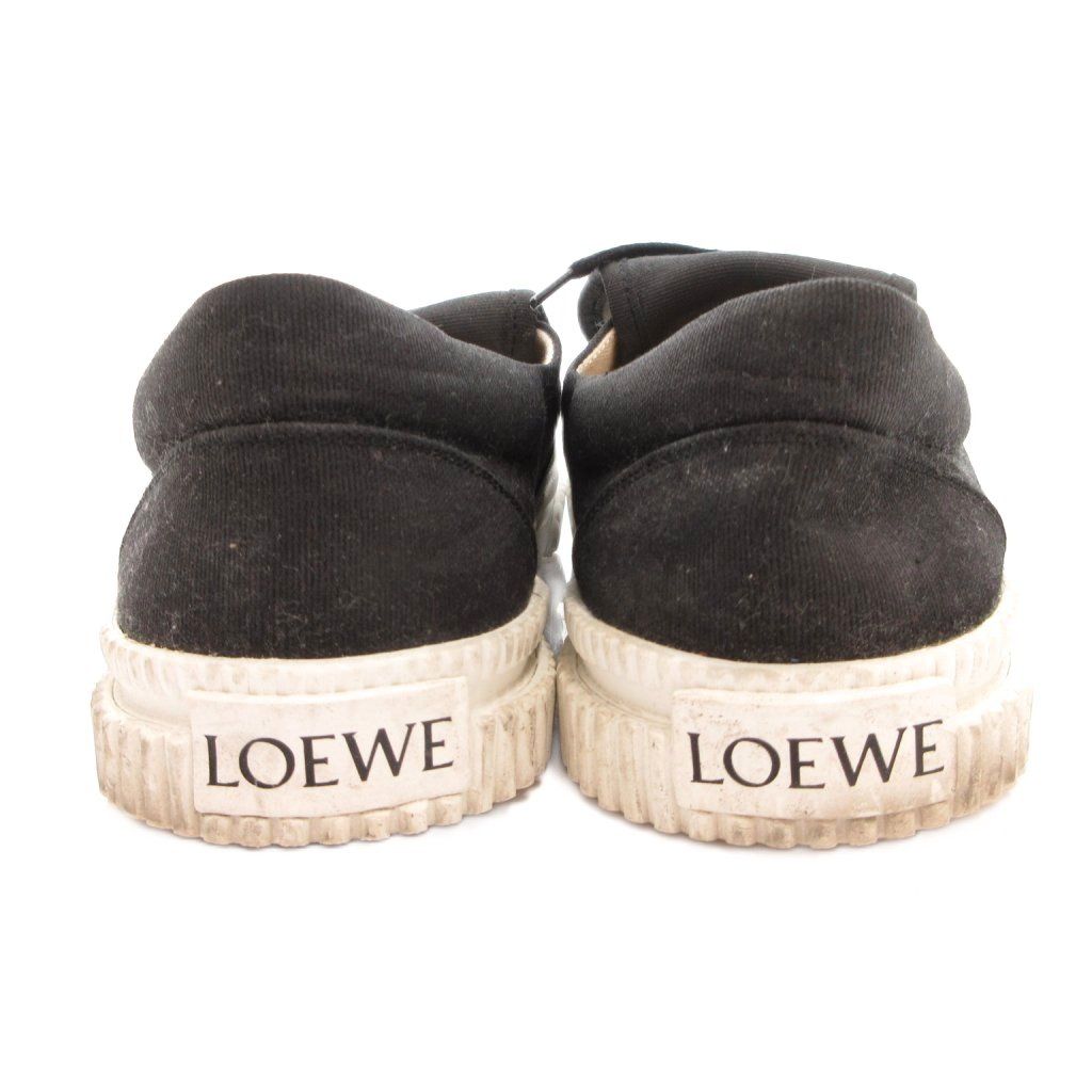 Loewe Anagram Flap Sneakers Shoes Low Cut Logo Embroidery Bicolor 37 White — view 5