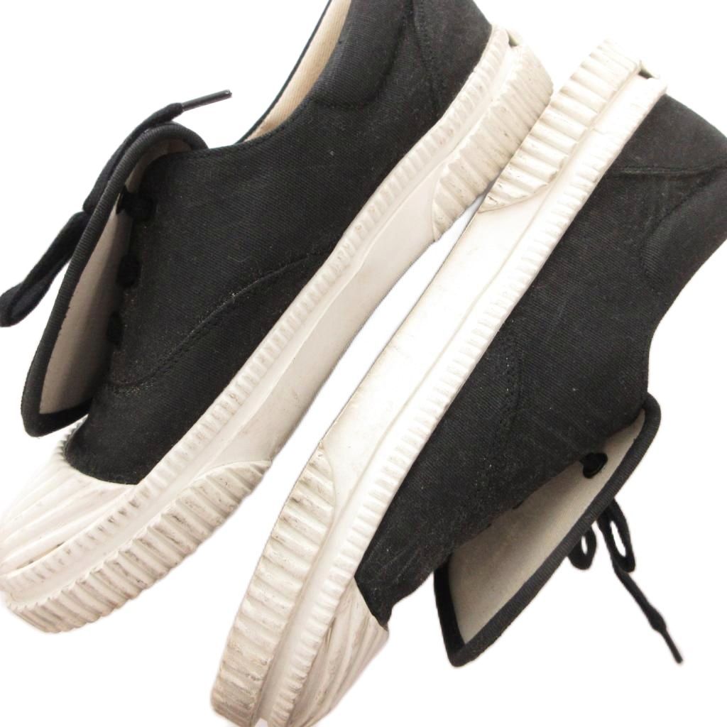 Loewe Anagram Flap Sneakers Shoes Low Cut Logo Embroidery Bicolor 37 White — view 8