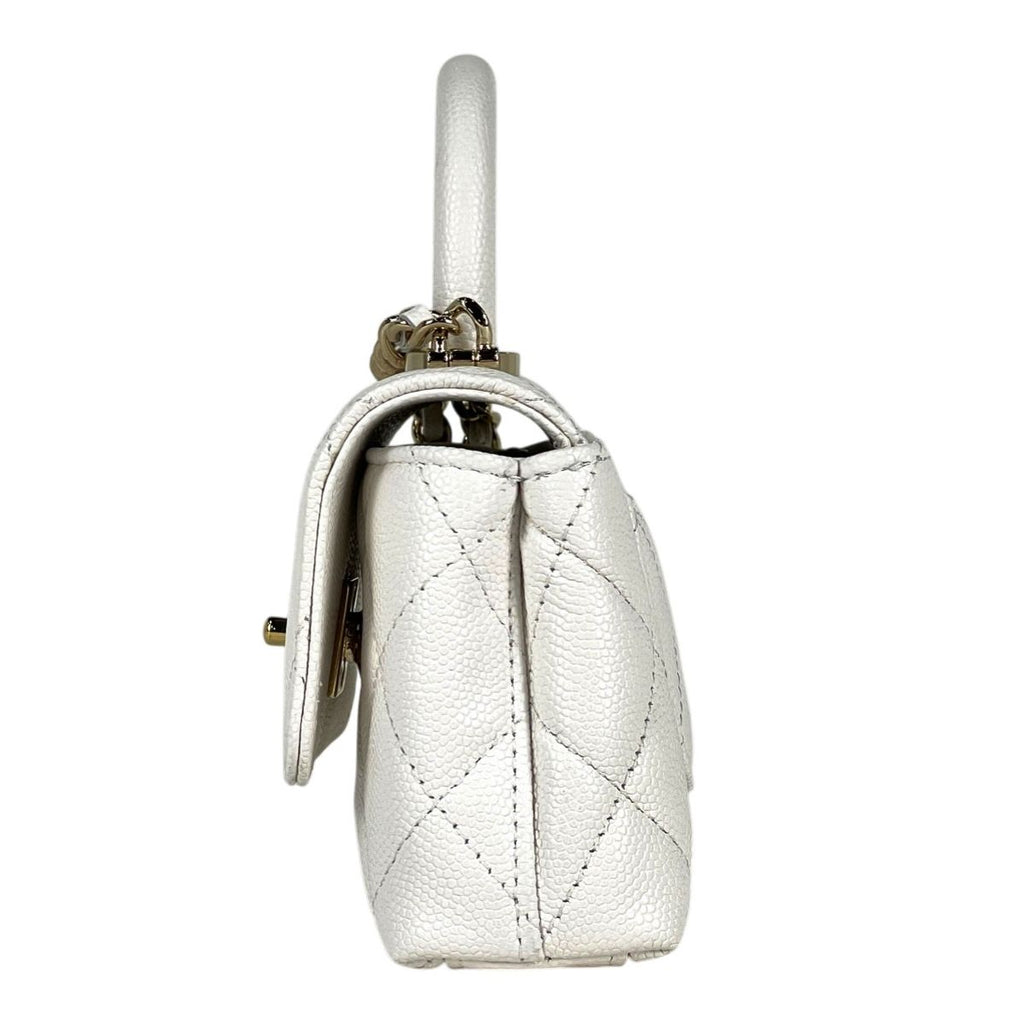 Chanel CC Logo Mini 2-Way Chain Shoulder Bag Quilted — view 2
