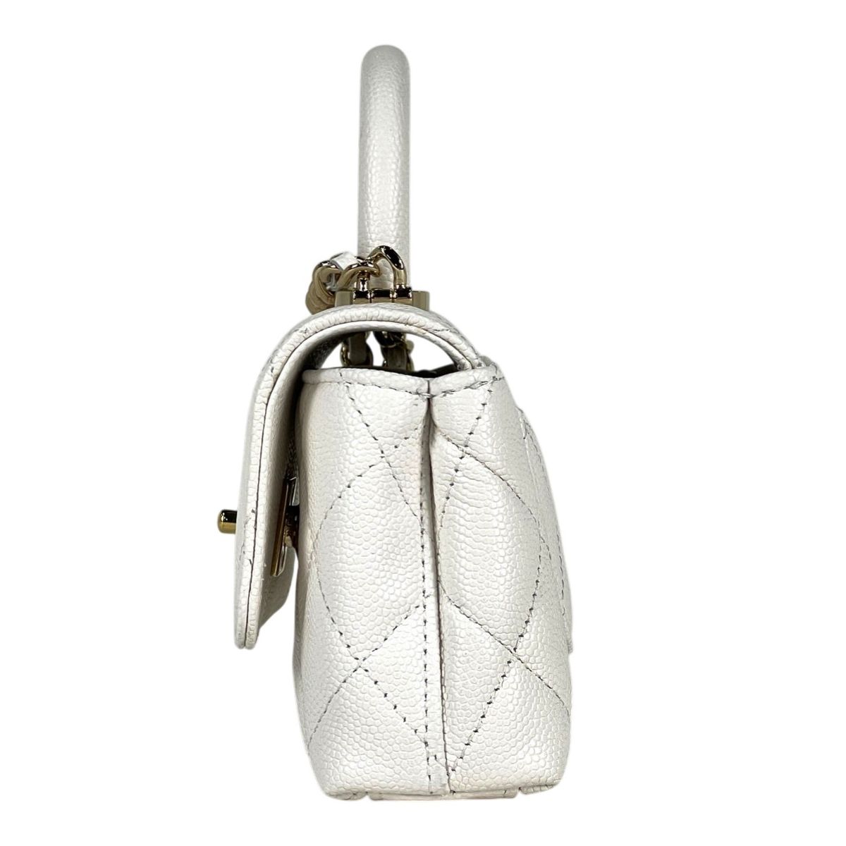 Chanel CC Logo Mini 2-Way Chain Shoulder Bag Quilted — view 2