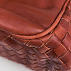 Bottega Veneta Intrecciato Shoulder Bag Leather Brown — view 3