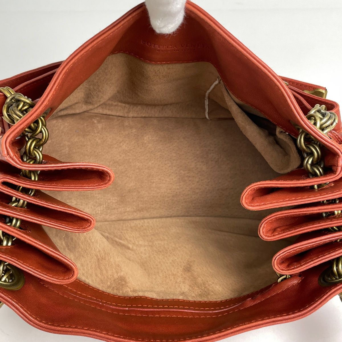 Bottega Veneta Intrecciato Shoulder Bag Leather Brown — view 7