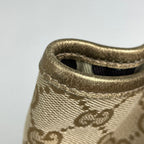 Gucci GG Pattern Tote Shoulder Bag Heart Charm Canvas Beige Gold — view 4