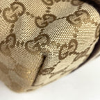Gucci GG Pattern Tote Shoulder Bag Heart Charm Canvas Beige Gold — view 3