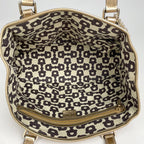 Gucci GG Pattern Tote Shoulder Bag Heart Charm Canvas Beige Gold — view 6