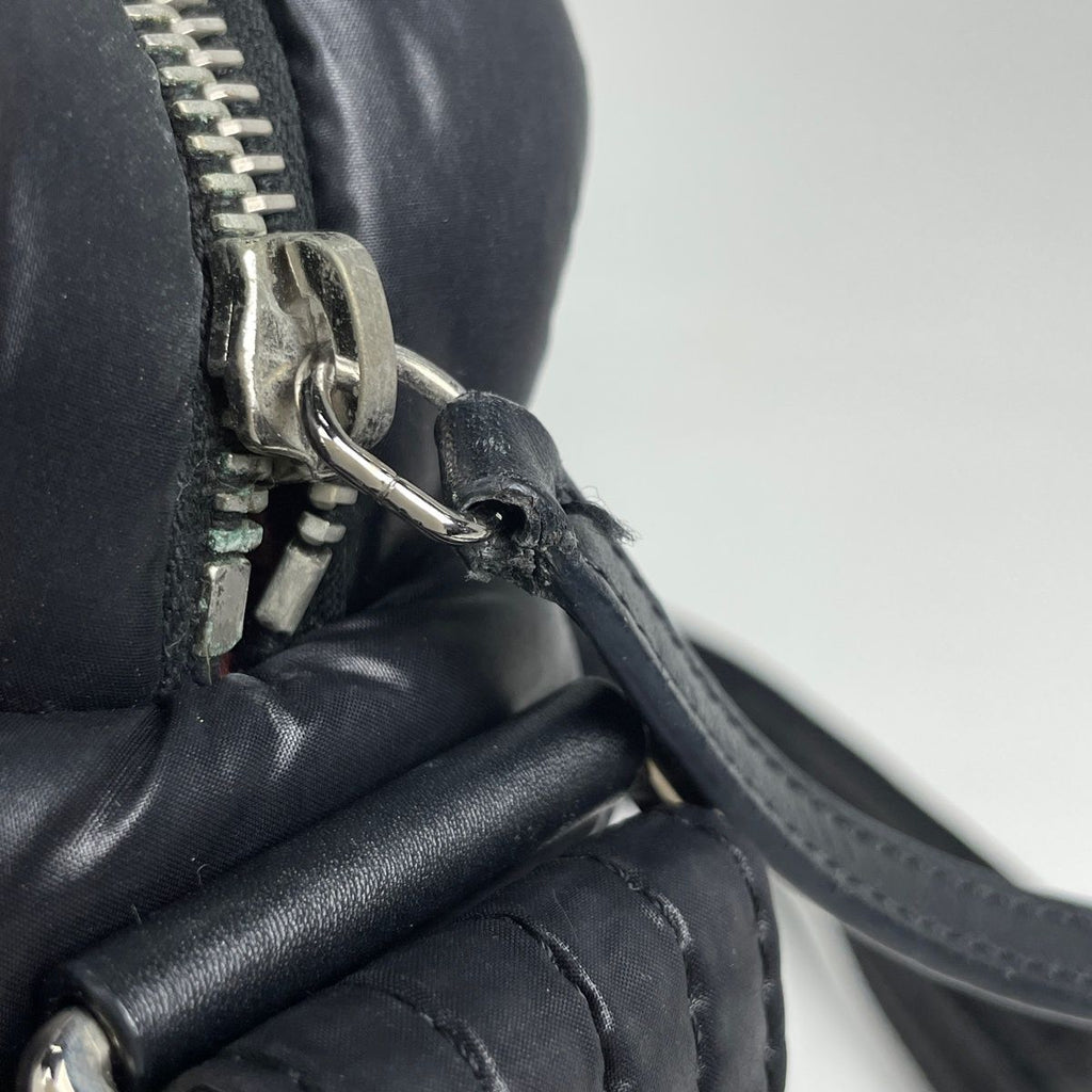 Chanel Coco Cocoon Shoulder Bag CC Logo Quilted Nylon Black — view 5