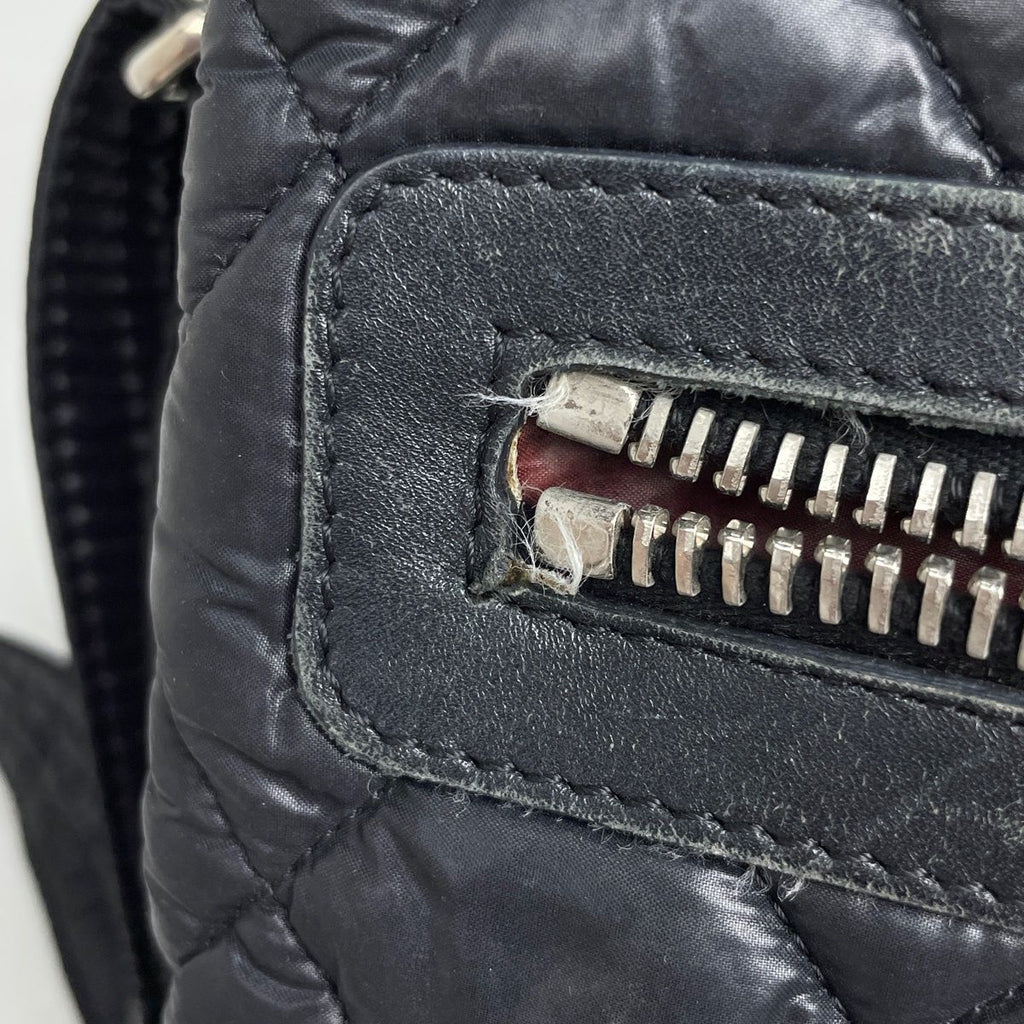 Chanel Coco Cocoon Shoulder Bag CC Logo Quilted Nylon Black — view 4