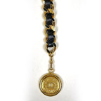Chanel CC Logo Chain Belt 31 Rue Cambon Leather Gold — view 2