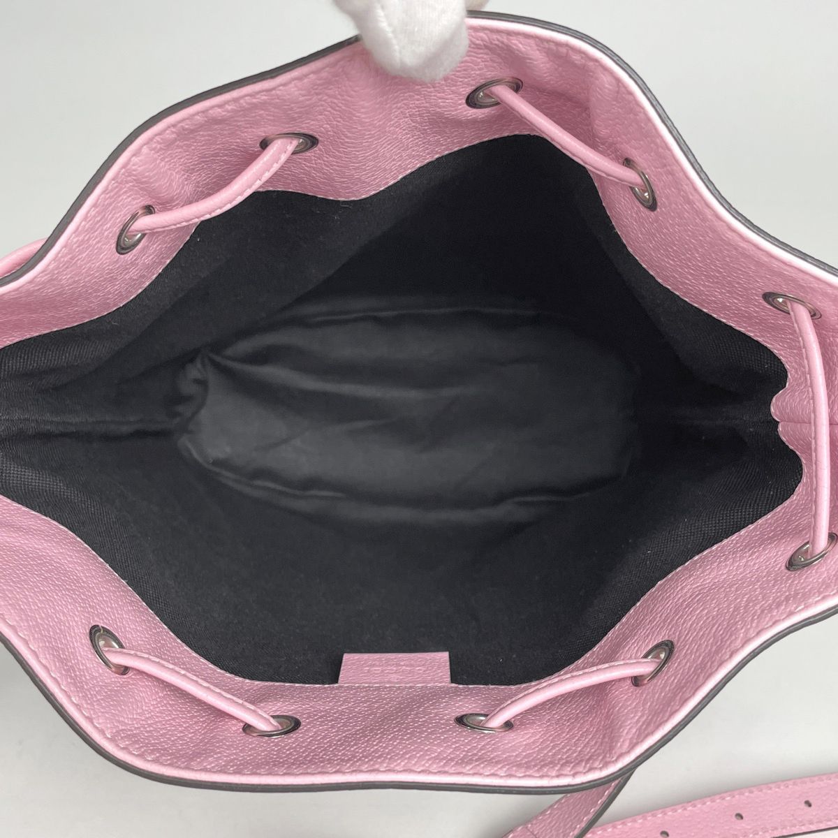 Gucci GG Psychedelic Shoulder Bag Star Drawstring Black Multicolor - Pink — view 8