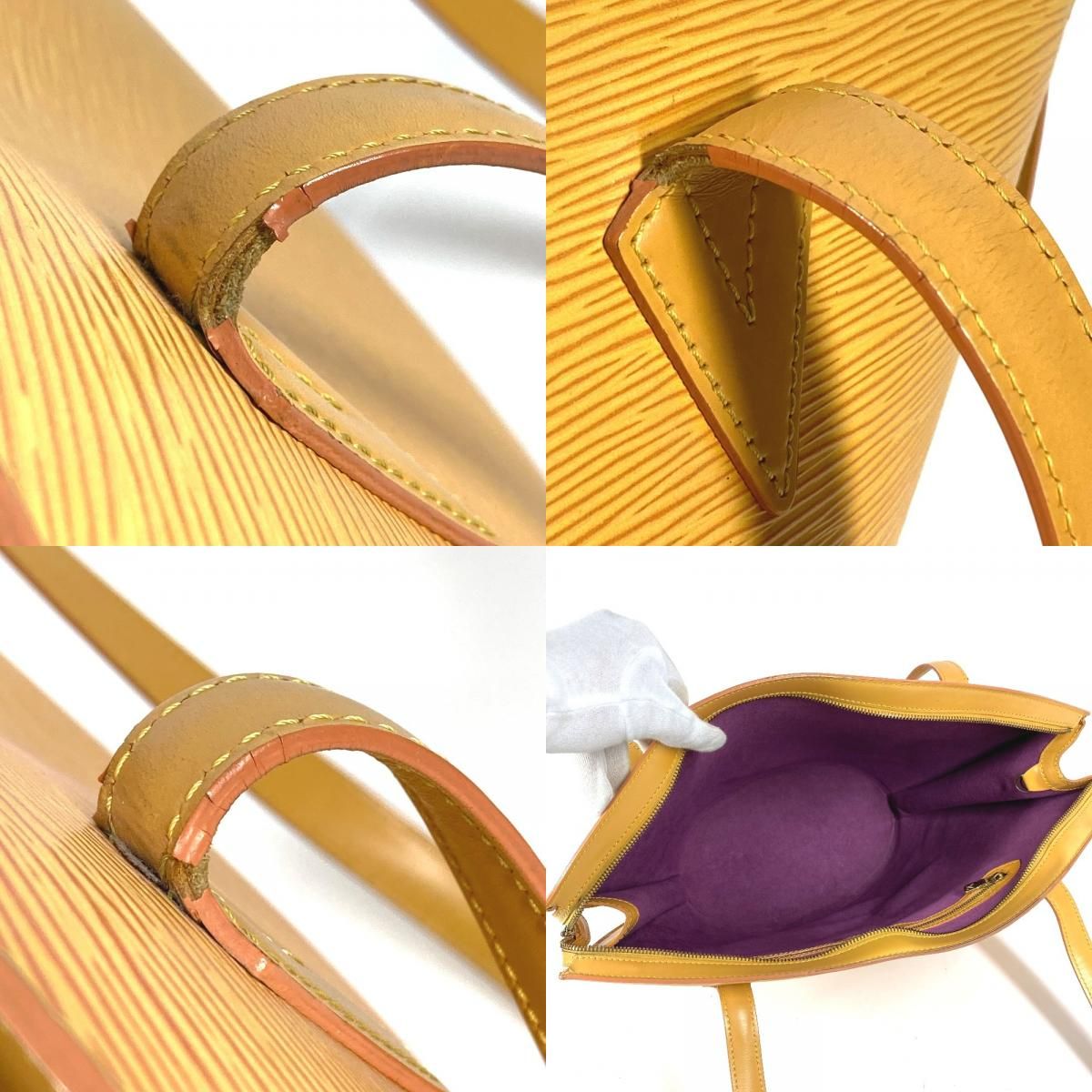 Louis Vuitton Shoulder Bag Saint Jacques Shopping Epi Leather Tassili Tassiri Yellowyellow — view 8