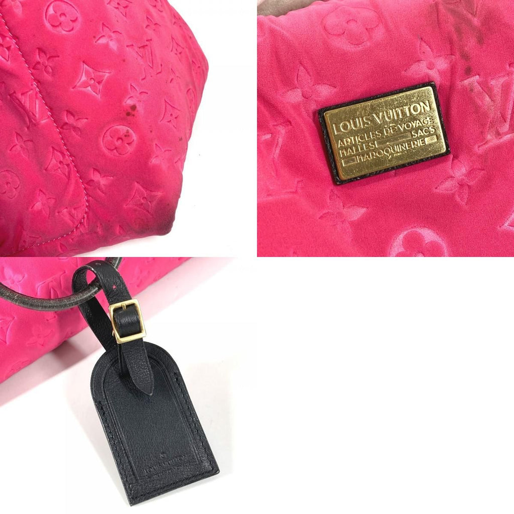 Louis Vuitton Shoulder Bag Scuba MM Microfiber Pink Black — view 9