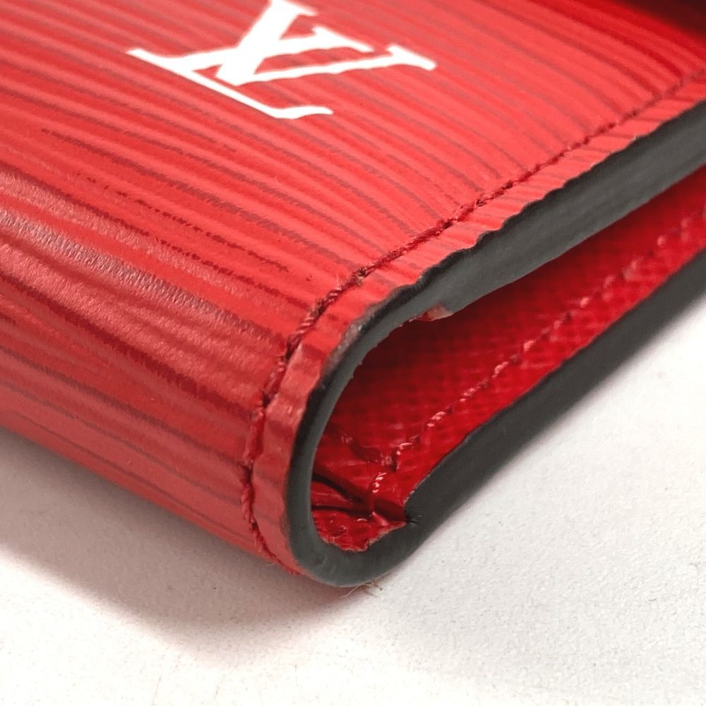 Louis Vuitton Trifold Wallet Supreme Collaboration Chcp Red White — view 6