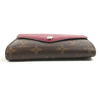 Louis Vuitton Trifold Wallet Portefeuille Mari Lou Monogram Canvas Fuchsia Pink Brown — view 5