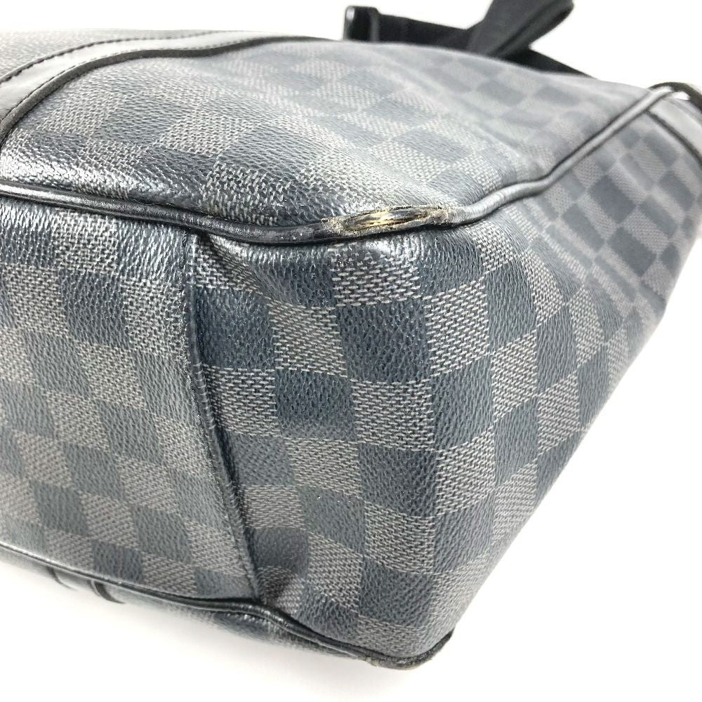 Louis Vuitton Shoulder Bag Tadao Damier Graphite Canvas Black — view 6