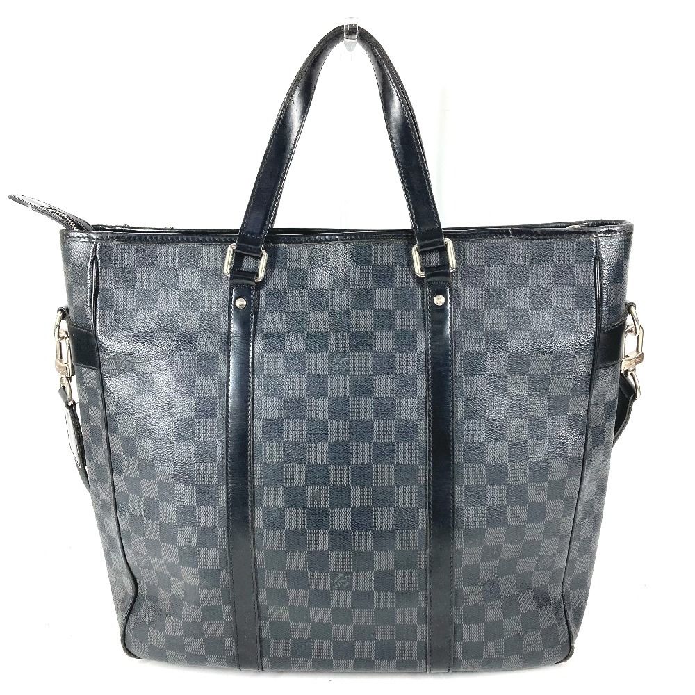 Louis Vuitton Shoulder Bag Tadao Damier Graphite Canvas Black — view 2