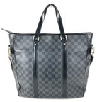 Louis Vuitton Shoulder Bag Tadao Damier Graphite Canvas Black — view 2