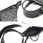 Louis Vuitton Shoulder Bag Tadao Damier Graphite Canvas Black — view 8