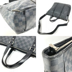 Louis Vuitton Shoulder Bag Tadao Damier Graphite Canvas Black — view 7