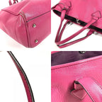 Loewe Shoulder Bag Logo Heritage Leather Pink — view 7
