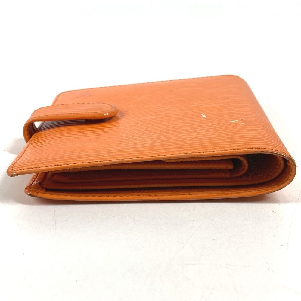 Louis Vuitton Bifold Wallet Porte Billets Compact Epi Leather Mandarin Orange — view 4