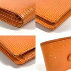 Louis Vuitton Bifold Wallet Porte Billets Compact Epi Leather Mandarin Orange — view 7