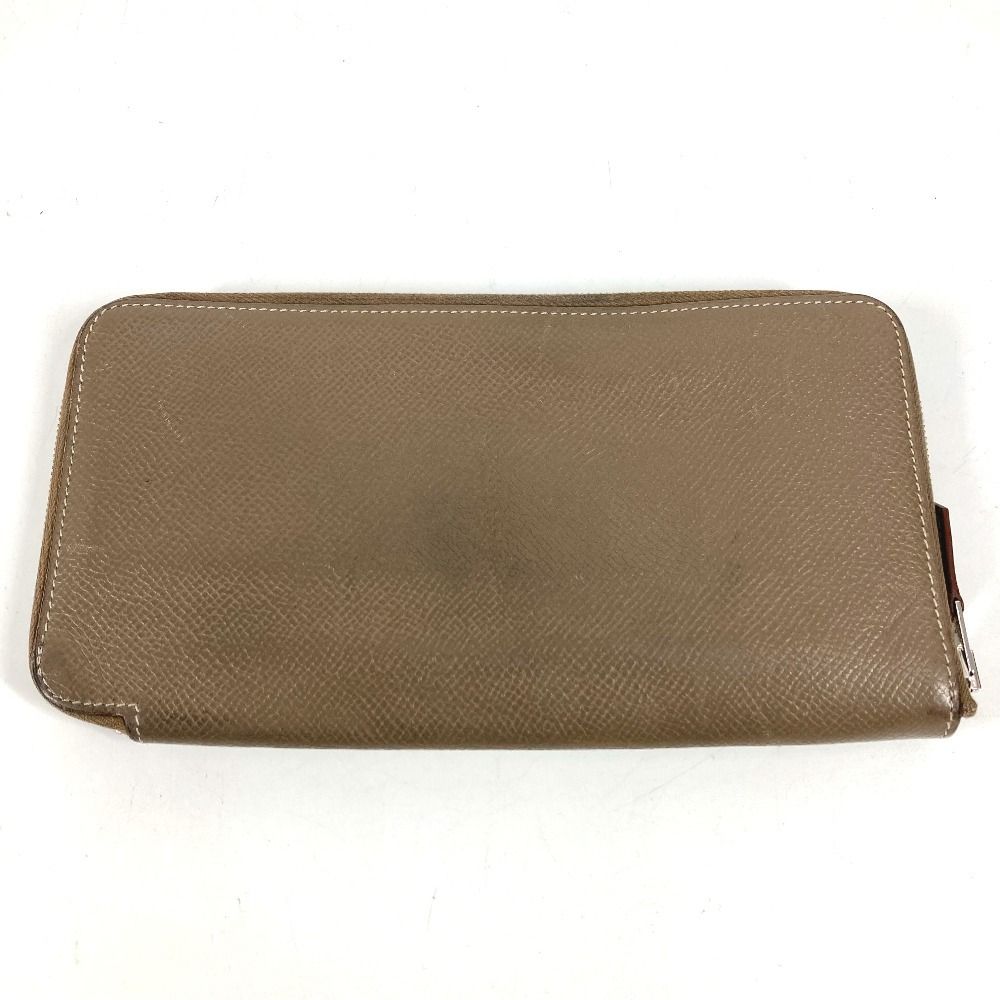 Hermes Wallet Azap Long Silk in Etoupe Gray — view 2