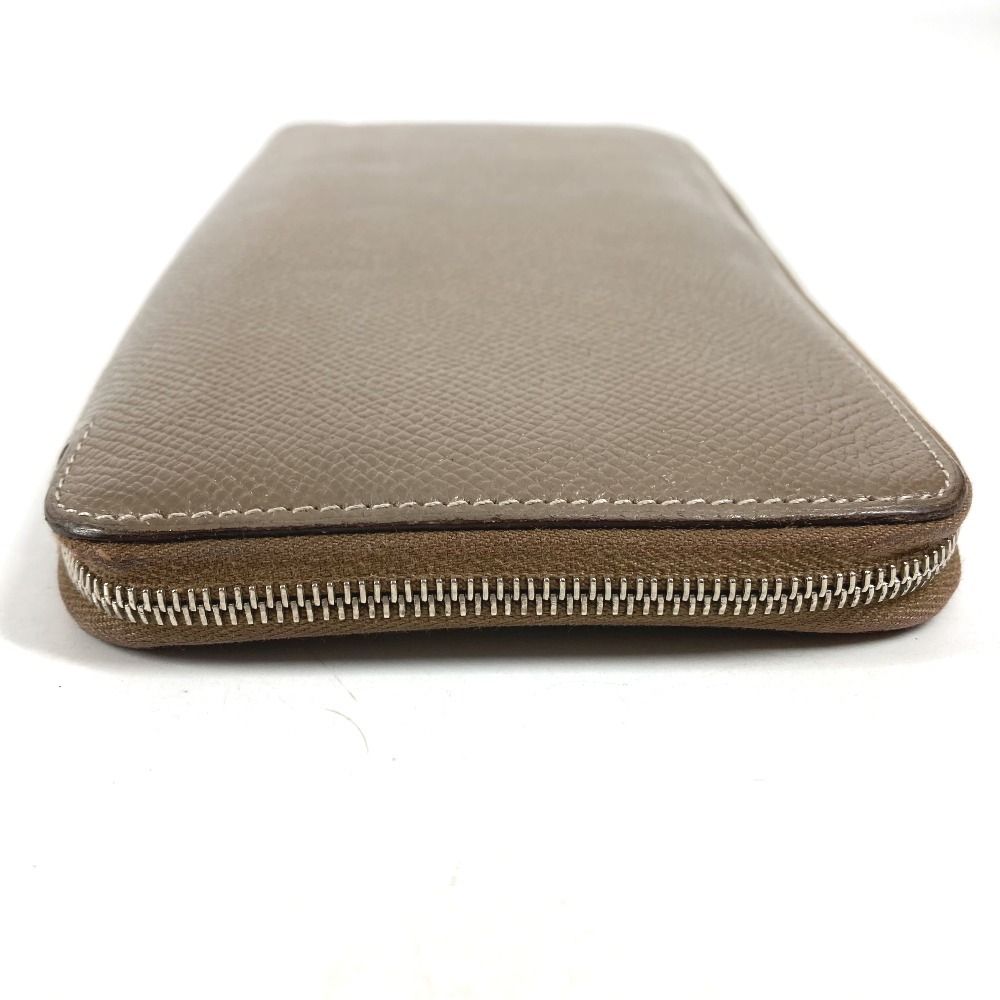 Hermes Wallet Azap Long Silk in Etoupe Gray — view 4