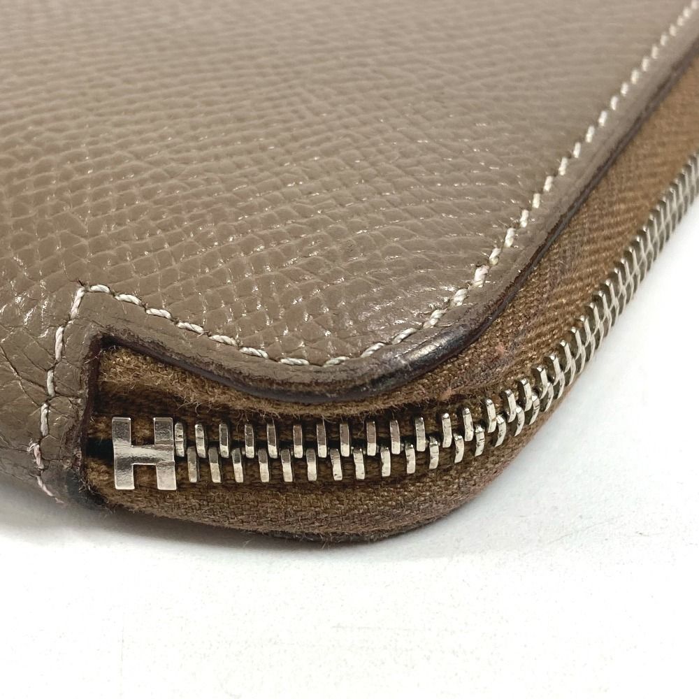 Hermes Wallet Azap Long Silk in Etoupe Gray — view 6