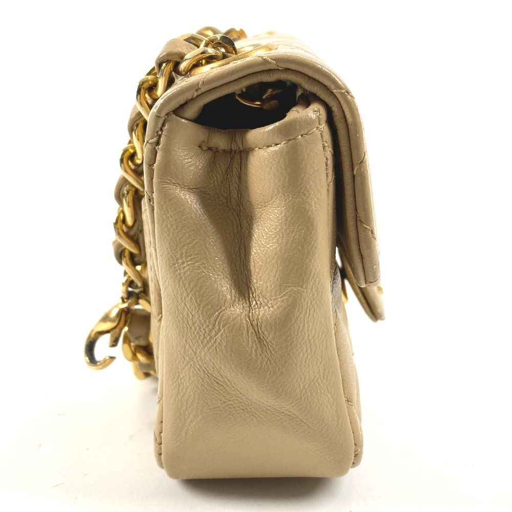 Chanel Handbag Mini Quilted Lambskin Beige — view 4