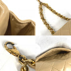 Chanel Handbag Mini Quilted Lambskin Beige — view 9