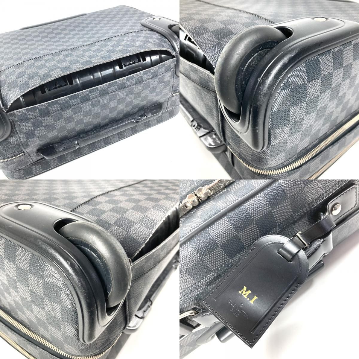 Louis Vuitton Travel Bag Pilot Case Damier Graphite Canvas Black — view 8