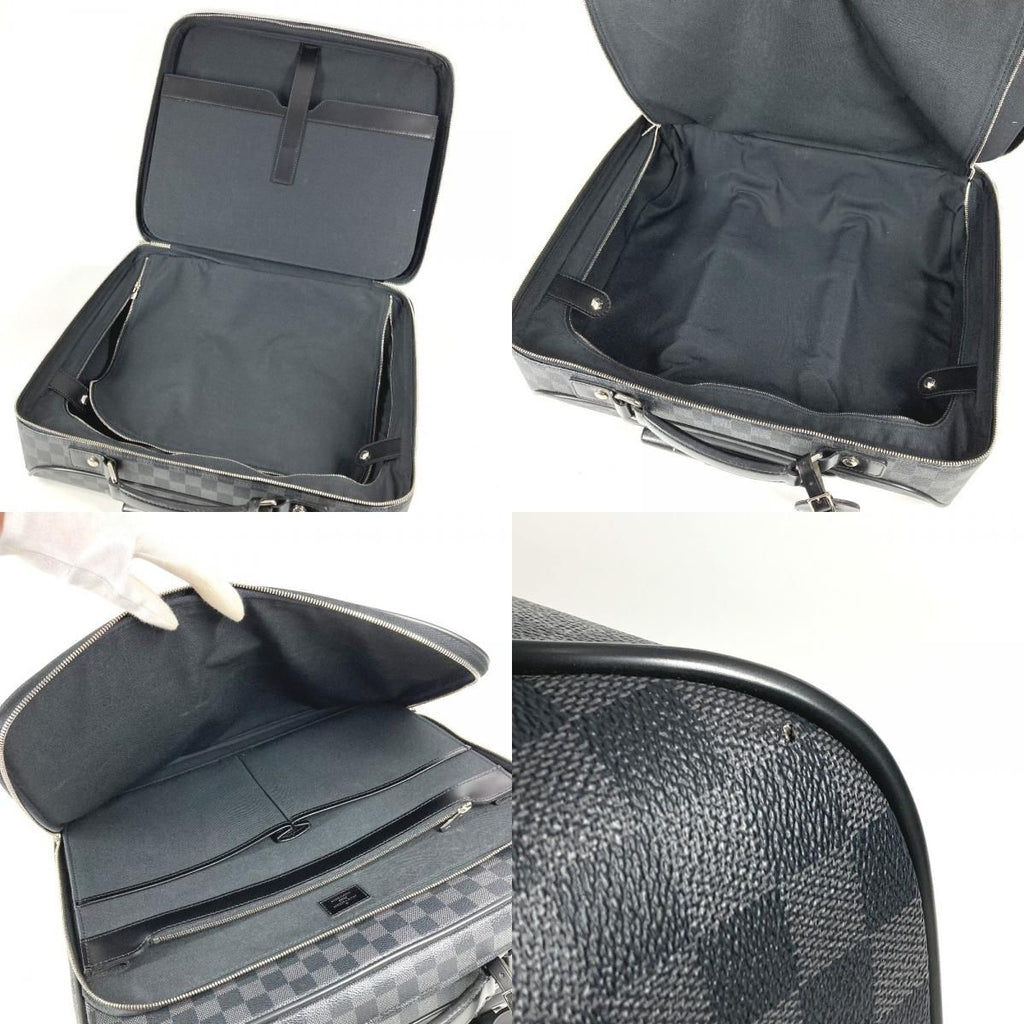 Louis Vuitton Travel Bag Pilot Case Damier Graphite Canvas Black — view 9
