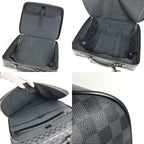 Louis Vuitton Travel Bag Pilot Case Damier Graphite Canvas Black — view 9