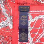 Louis Vuitton Carre 55 LV Rope Silk Red Scarf — view 4
