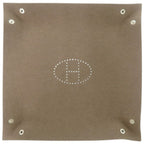 Hermes Tray Vidopoche Felt Etoupe Brown Shoulder Bag — view 4
