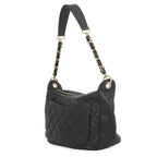Chanel Chain Shoulder Bag Quilted CC Logo Caviar Leather — view 2
