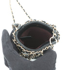 Chanel Chain Shoulder Bag Choco Bar Phone Case Lambskin Black — view 5