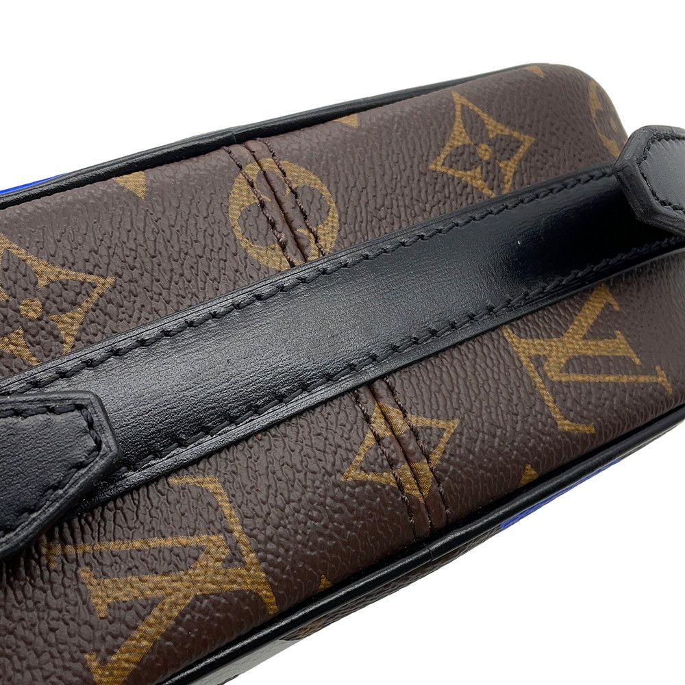Louis Vuitton Shoulder Bag Monogram Boite Chapeau Sple Noir Black Blue White — view 6