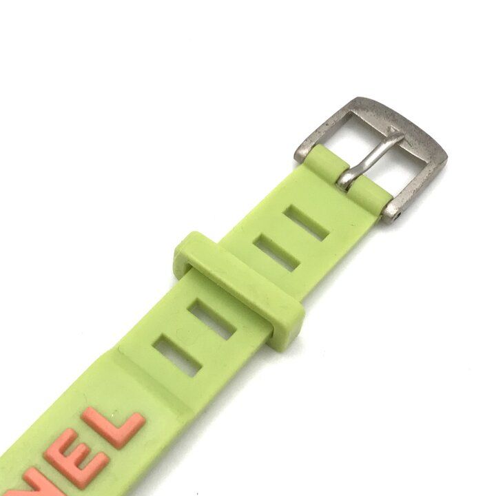 Chanel Rubber Bracelet Green Orange — view 6